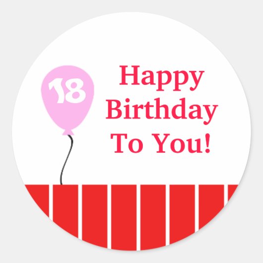 feestelijk ronde sticker (Voorkant)