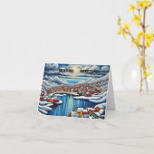 Feestelijk seizoen Kaart 102 (Gele Bloem)