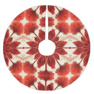 Feestelijk seizoen rood kleur klassiek patroon geb kerstboom rok