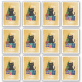 Feestelijk Sinaasappel Vrolijk Kerstfeest Schattig Sticker (Voorkant)