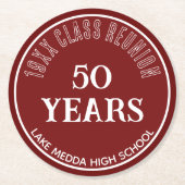 Feestelijk, Special 50th class reünie onderzetter (Voorkant)