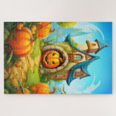 Feestelijk spookhuis | Happy Halloween Legpuzzel (Horizontaal)