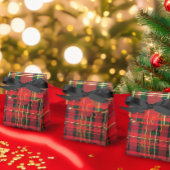 Feestelijk Tartan Rood & Groen Goud 'Joy' Bedankdoosjes