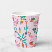 Feestelijk tropisch kerstpatroon papieren bekers (Voorkant)