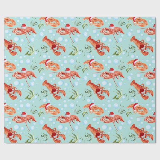 feestelijk verpakkingspapier voor kreeften cadeaupapier (Vlak)