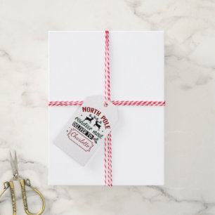Feestelijk verrassingsbord cadeaulabel