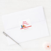 feestelijk vierkante sticker (Envelop)