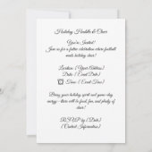 Feestelijk voetbalcheer – Uitnodiging voor kerstwe (Achterkant)