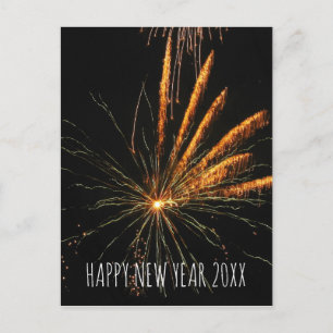 Feestelijk Vuurwerk Foto Gelukkig Nieuwjaar 2023 Feestdagenkaart