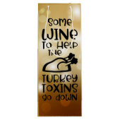 Feestelijk Wijn Tas Cadeautas (Achterkant)