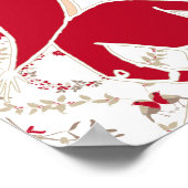 Feestelijk Zakelijk Kerstfeest Welkom Poster (Hoek)