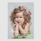Feestelijke Aangepaste Prettig Kerst Script Foto (Voorkant)