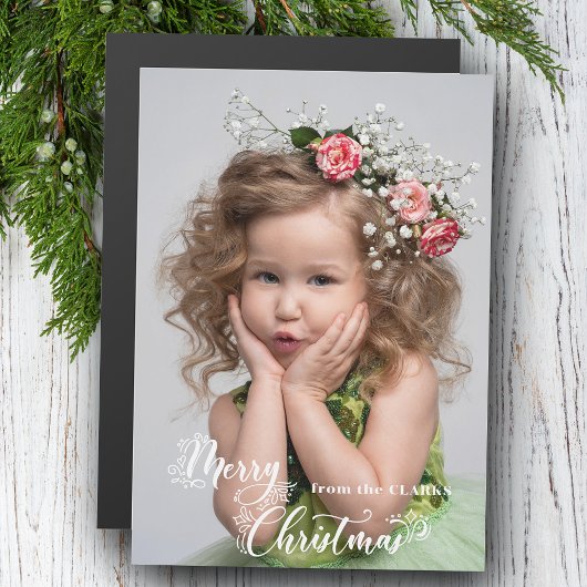 Feestelijke Aangepaste Prettig Kerst Script Foto