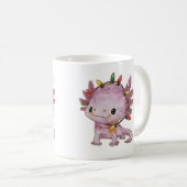 feestelijke axolotl koffiemok (Voorkant rechts)