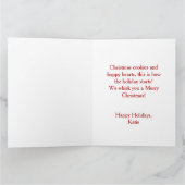 Feestelijke bakgeesten Heldere aangepaste kerst Kaart (Binnen)