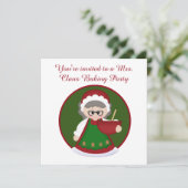 Feestelijke bakkersfeest van mevrouw Claus Kaart (Staand voorkant)