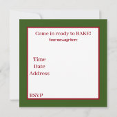 Feestelijke bakkersfeest van mevrouw Claus Kaart (Achterkant)