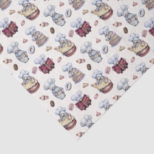 feestelijke bakkerspartij tissuepapier (Detail)