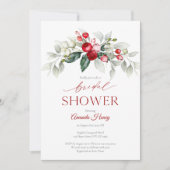 Feestelijke Berry Bruids Douche Uitnodiging (Voorkant)