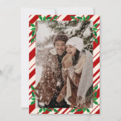 Feestelijke Bessen en Groene Takken Prettig Kerstm Feestdagenkaart (Voorkant)