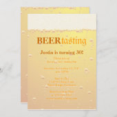 Feestelijke Biertasting Kaart (Voorkant / Achterkant)