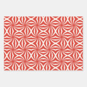 Feestelijke Bloemen en Ho Ho Ho Kerst Inpakpapier Vel (Voorkant 3)