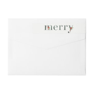 Feestelijke Bloemen MERRY Wraparound Vakantie Labe