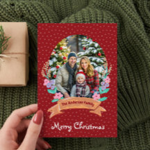 Feestelijke Bloemenkrans Kerstrood Foto