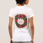 Feestelijke bloemenkrans t-shirt (Achterkant)