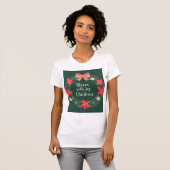 Feestelijke bloemenkrans t-shirt (Voorkant volledig)