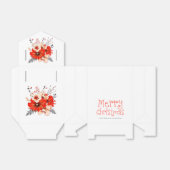 Feestelijke bloemetjes grillige namen Vrolijk Kers Bedankdoosjes (Uitgevouwen)