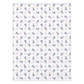 Feestelijke Blue Kasky Kerstrendier Tafelkleed (Voorkant)