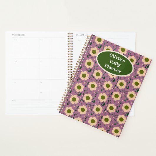 Feestelijke Boho Flowers, dagelijkse planner (Display)