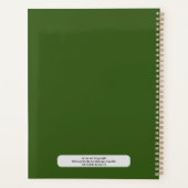 Feestelijke Boho Flowers,  dagelijkse planner (Achterkant)