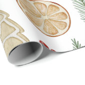 Feestelijke Boho Kerst Cadeaupapier (Rol Hoek)