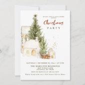 Feestelijke Boho Vintage Prettig Kerstfeest Kaart (Voorkant)