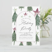 Feestelijke Bomen Arch Vakantie Party Kantoor Part Kaart (Staand voorkant)