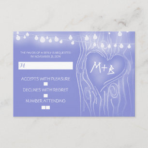 Feestelijke boom elegante bruiloft RSVP kaart