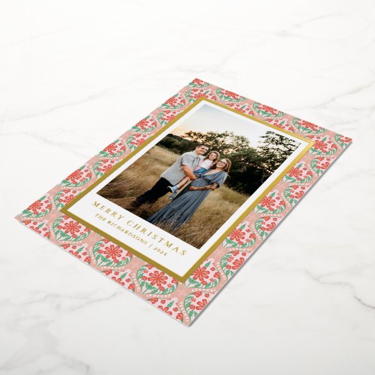 feestelijke border fotokaart folie feestdagenkaart (Gedraaid)