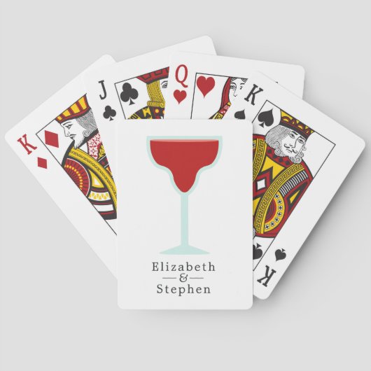 Feestelijke Bruiloft Pokerkaarten (Achterkant)