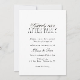 Feestelijke Bruiloftsreceptie Happily Ever After Kaart