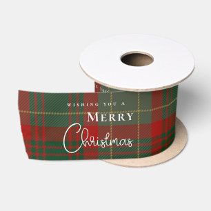 Feestelijke Buffalo Plaid Kerstmis Lint