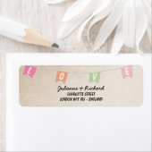 Feestelijke Bunting Banner Bruiloft Etiket (Insitu)