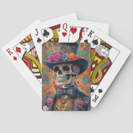 Feestelijke Calaveras Tribute: Sugar Skull Splendo Pokerkaarten