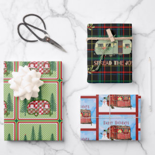 Feestelijke Camper Assortiment Inpakpapier Vel
