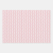 Feestelijke Candy Cane Gestreepte Kerst Rood Wit Inpakpapier Vel (Voorkant 2)