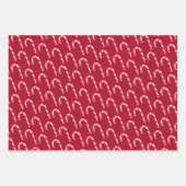 Feestelijke Candy Cane Kerst Waterverf Inpakpapier Vel (Voorkant 3)