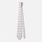Feestelijke Candy Cane Pattern Holiday Stropdas (Voorkant)