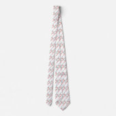 Feestelijke Candy Cane Pattern Holiday Stropdas (Achterkant)