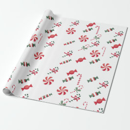 Feestelijke candysticks cadeaupapier